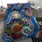 Personalised Bulldogs NAIDOC Week 2024 Bedding Set Australia Aboriginal Dot Painting