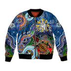 Personalised Bulldogs NAIDOC Week 2024 Bomber Jacket Australia Aboriginal Dot Painting