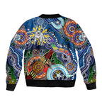 Personalised Bulldogs NAIDOC Week 2024 Bomber Jacket Australia Aboriginal Dot Painting