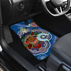 Personalised Bulldogs NAIDOC Week 2024 Car Mats Australia Aboriginal Dot Painting