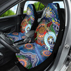 Personalised Bulldogs NAIDOC Week 2024 Car Seat Cover Australia Aboriginal Dot Painting