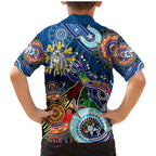 Personalised Bulldogs NAIDOC Week 2024 Family Matching Mermaid Dress and Hawaiian Shirt Australia Aboriginal Dot Painting