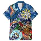 Personalised Bulldogs NAIDOC Week 2024 Family Matching Mermaid Dress and Hawaiian Shirt Australia Aboriginal Dot Painting