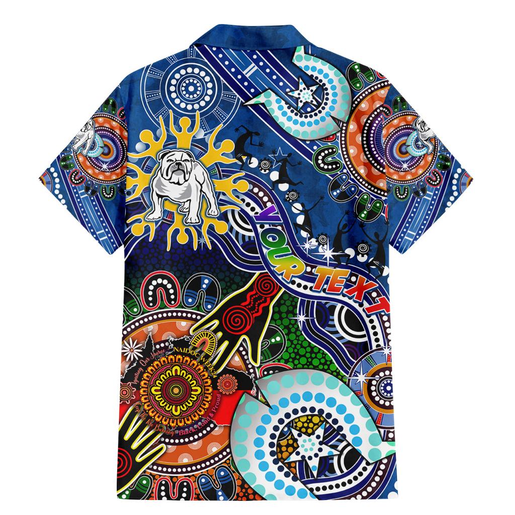 Personalised Bulldogs NAIDOC Week 2024 Family Matching Mermaid Dress and Hawaiian Shirt Australia Aboriginal Dot Painting