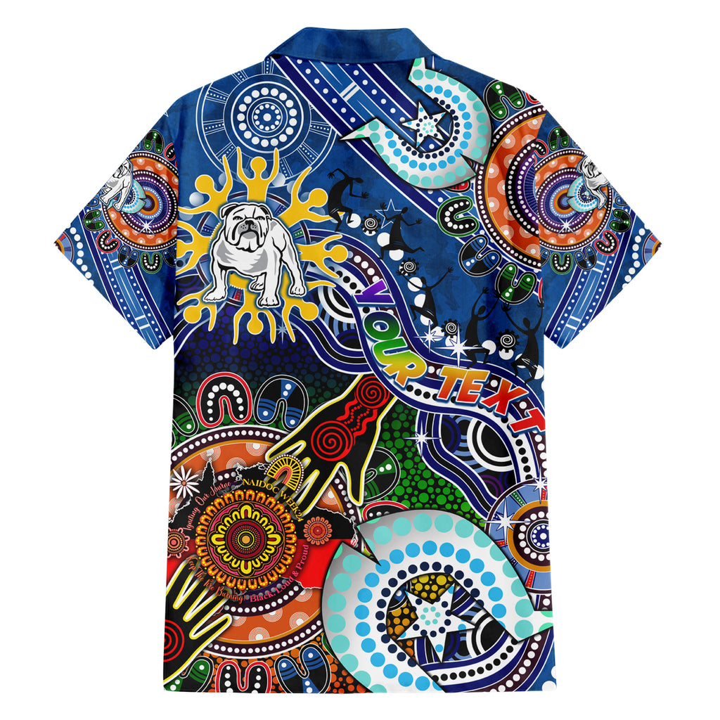 Personalised Bulldogs NAIDOC Week 2024 Hawaiian Shirt Australia Aboriginal Dot Painting