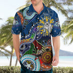 Personalised Bulldogs NAIDOC Week 2024 Hawaiian Shirt Australia Aboriginal Dot Painting