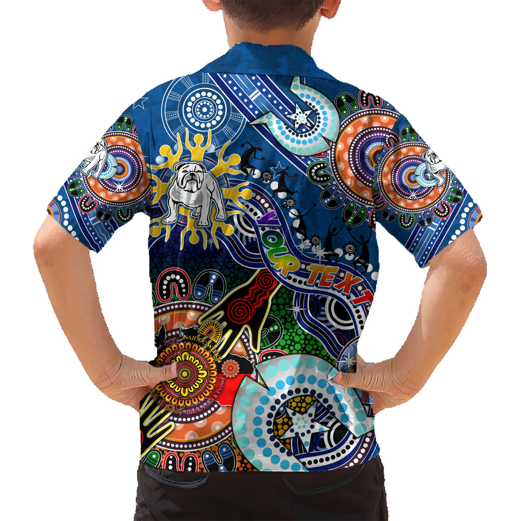 Personalised Bulldogs NAIDOC Week 2024 Hawaiian Shirt Australia Aboriginal Dot Painting
