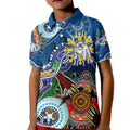 Personalised Bulldogs NAIDOC Week 2024 Kid Polo Shirt Australia Aboriginal Dot Painting