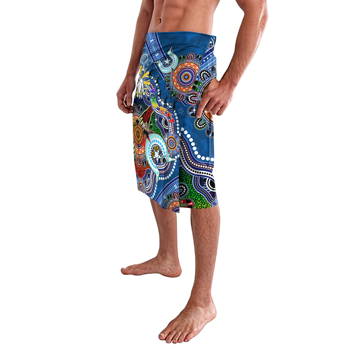 Personalised Bulldogs NAIDOC Week 2024 Lavalava Australia Aboriginal Dot Painting