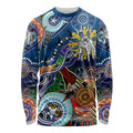 Personalised Bulldogs NAIDOC Week 2024 Long Sleeve Shirt Australia Aboriginal Dot Painting