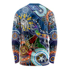 Personalised Bulldogs NAIDOC Week 2024 Long Sleeve Shirt Australia Aboriginal Dot Painting