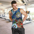 Personalised Bulldogs NAIDOC Week 2024 Men Tank Top Australia Aboriginal Dot Painting