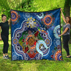 Personalised Bulldogs NAIDOC Week 2024 Quilt Australia Aboriginal Dot Painting