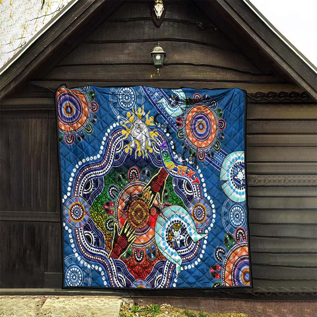 Personalised Bulldogs NAIDOC Week 2024 Quilt Australia Aboriginal Dot Painting