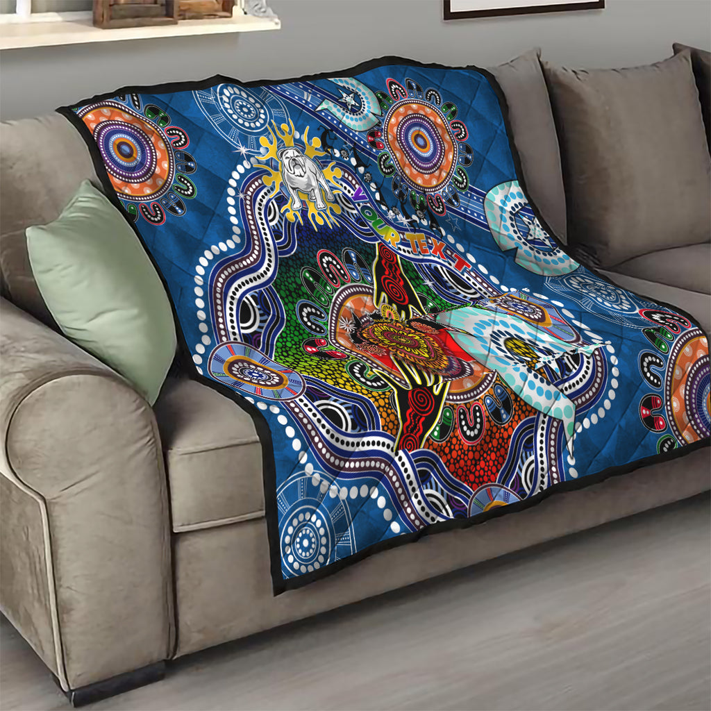 Personalised Bulldogs NAIDOC Week 2024 Quilt Australia Aboriginal Dot Painting