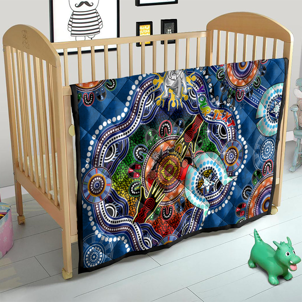 Personalised Bulldogs NAIDOC Week 2024 Quilt Australia Aboriginal Dot Painting