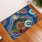 Personalised Bulldogs NAIDOC Week 2024 Rubber Doormat Australia Aboriginal Dot Painting
