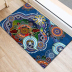 Personalised Bulldogs NAIDOC Week 2024 Rubber Doormat Australia Aboriginal Dot Painting