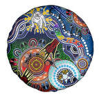 Personalised Bulldogs NAIDOC Week 2024 Spare Tire Cover Australia Aboriginal Dot Painting