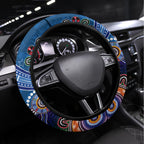 Bulldogs NAIDOC Week 2024 Steering Wheel Cover Australia Aboriginal Dot Painting