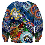 Personalised Bulldogs NAIDOC Week 2024 Sweatshirt Australia Aboriginal Dot Painting