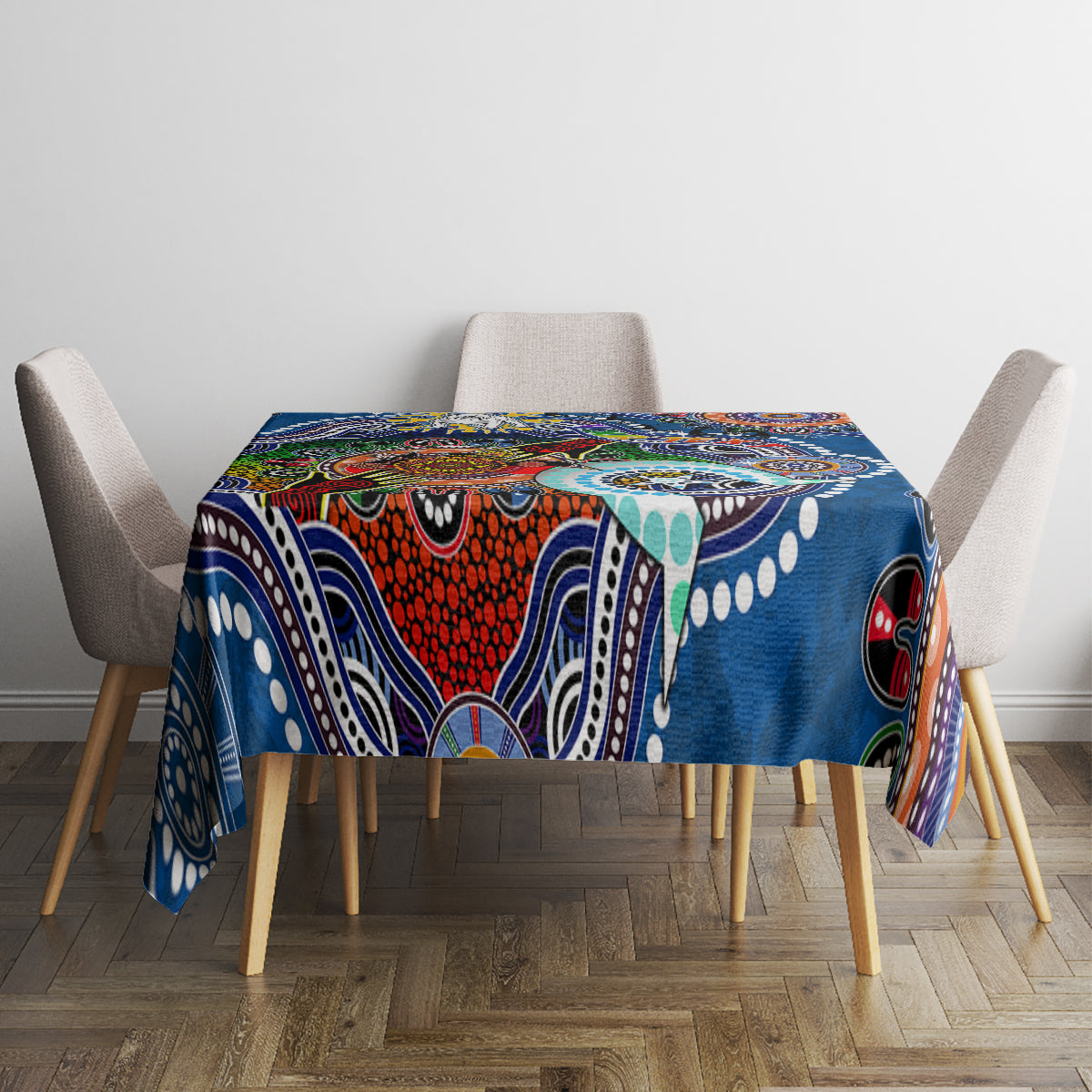 Personalised Bulldogs NAIDOC Week 2024 Tablecloth Australia Aboriginal Dot Painting
