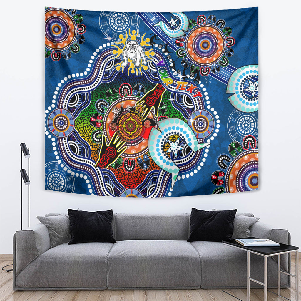 Personalised Bulldogs NAIDOC Week 2024 Tapestry Australia Aboriginal Dot Painting