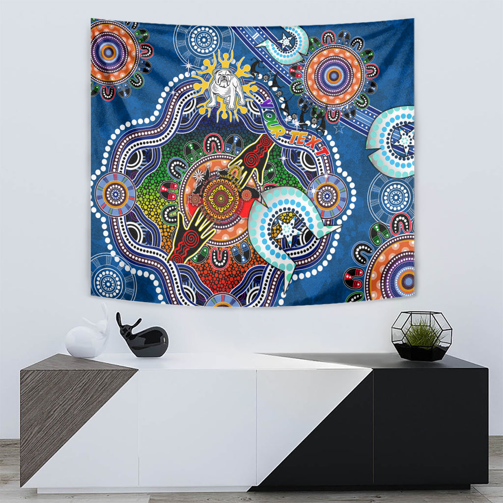 Personalised Bulldogs NAIDOC Week 2024 Tapestry Australia Aboriginal Dot Painting
