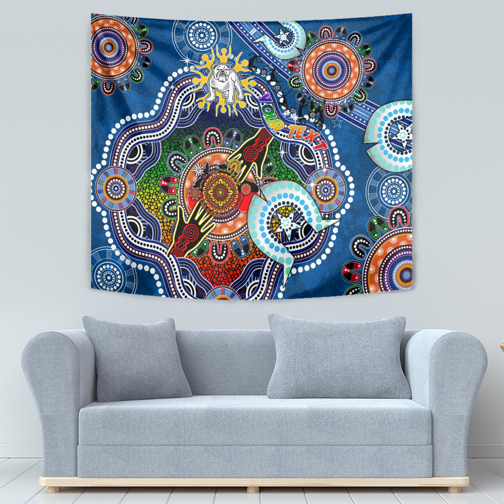 Personalised Bulldogs NAIDOC Week 2024 Tapestry Australia Aboriginal Dot Painting
