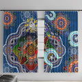 Personalised Bulldogs NAIDOC Week 2024 Window Curtain Australia Aboriginal Dot Painting