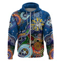 Personalised Bulldogs NAIDOC Week 2024 Zip Hoodie Australia Aboriginal Dot Painting
