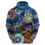 Personalised Bulldogs NAIDOC Week 2024 Zip Hoodie Australia Aboriginal Dot Painting