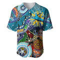 Personalised Sharks NAIDOC Week 2024 Baseball Jersey Australia Aboriginal Dot Painting