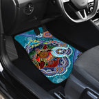 Personalised Sharks NAIDOC Week 2024 Car Mats Australia Aboriginal Dot Painting