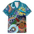 Personalised Sharks NAIDOC Week 2024 Family Matching Tank Maxi Dress and Hawaiian Shirt Australia Aboriginal Dot Painting