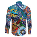 Personalised Sharks NAIDOC Week 2024 Family Matching Tank Maxi Dress and Hawaiian Shirt Australia Aboriginal Dot Painting