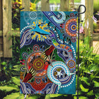 Personalised Sharks NAIDOC Week 2024 Garden Flag Australia Aboriginal Dot Painting