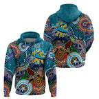 Personalised Sharks NAIDOC Week 2024 Hoodie Australia Aboriginal Dot Painting