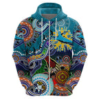Personalised Sharks NAIDOC Week 2024 Hoodie Australia Aboriginal Dot Painting