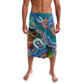 Personalised Sharks NAIDOC Week 2024 Lavalava Australia Aboriginal Dot Painting