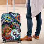 Personalised Sharks NAIDOC Week 2024 Luggage Cover Australia Aboriginal Dot Painting