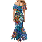 Personalised Sharks NAIDOC Week 2024 Mermaid Dress Australia Aboriginal Dot Painting