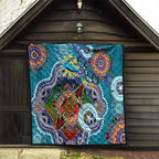 Personalised Sharks NAIDOC Week 2024 Quilt Australia Aboriginal Dot Painting