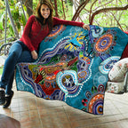Personalised Sharks NAIDOC Week 2024 Quilt Australia Aboriginal Dot Painting