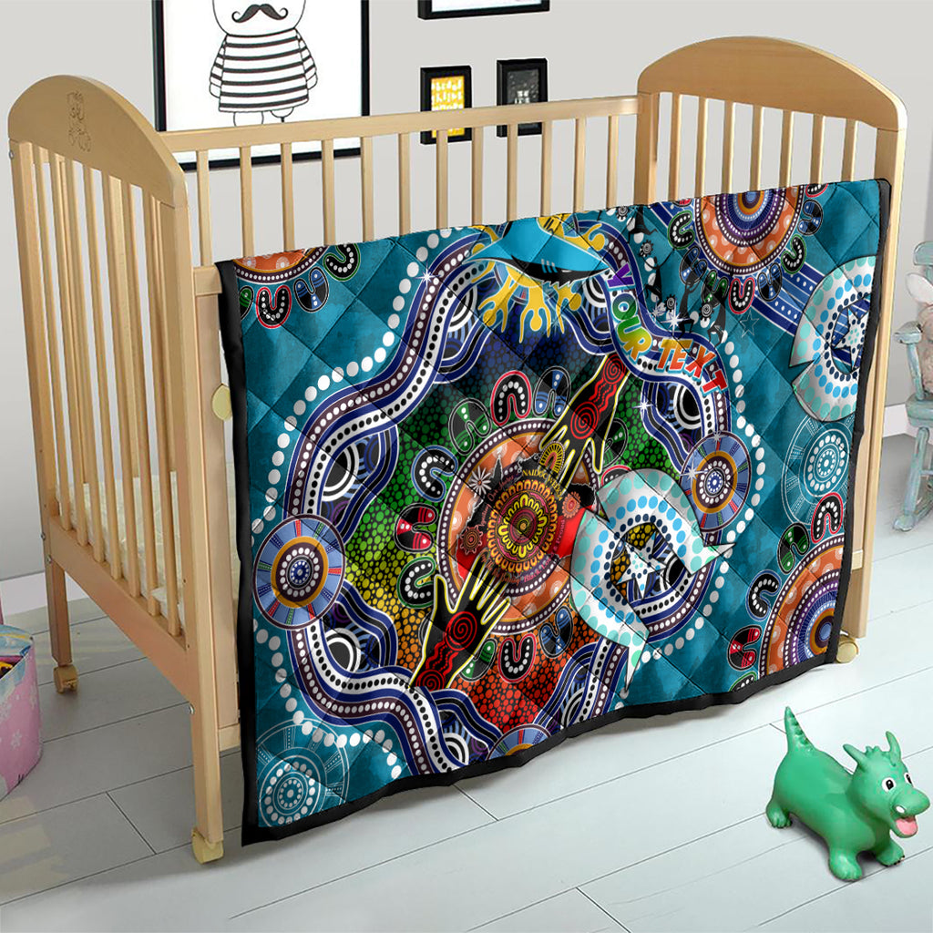 Personalised Sharks NAIDOC Week 2024 Quilt Australia Aboriginal Dot Painting