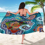 Personalised Sharks NAIDOC Week 2024 Sarong Australia Aboriginal Dot Painting
