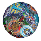 Personalised Sharks NAIDOC Week 2024 Spare Tire Cover Australia Aboriginal Dot Painting