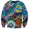Personalised Sharks NAIDOC Week 2024 Sweatshirt Australia Aboriginal Dot Painting