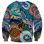 Personalised Sharks NAIDOC Week 2024 Sweatshirt Australia Aboriginal Dot Painting