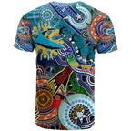 Personalised Sharks NAIDOC Week 2024 T Shirt Australia Aboriginal Dot Painting